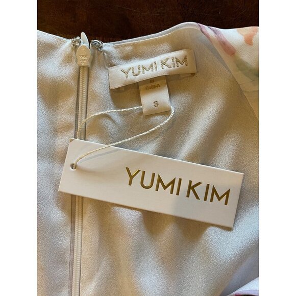 Yumi Kim Ivory Spring Fling Floral Tie Bodice Reminisce Midi Dress‎ Size S - Picture 7 of 8